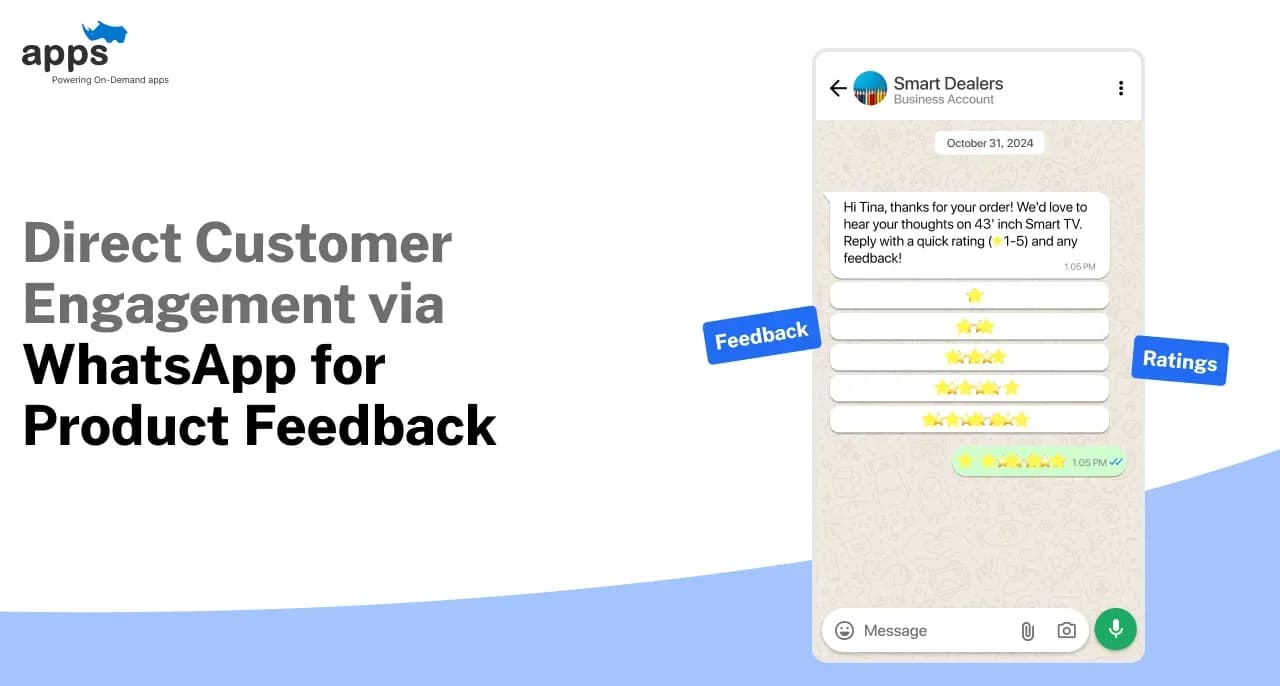 Direct Customer Engagement via WhatsApp for product feedback