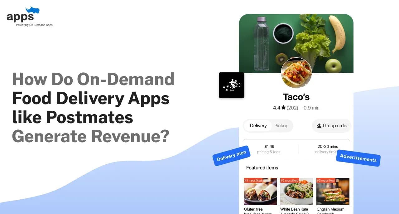 How Do On-Demand Food Delivery Apps like Postmates Generate Revenue?