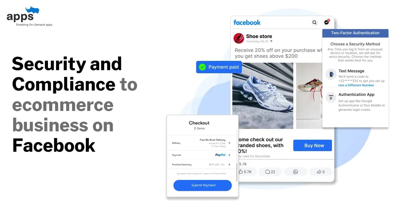 Security and Compliance to ecommerce business on Facebook