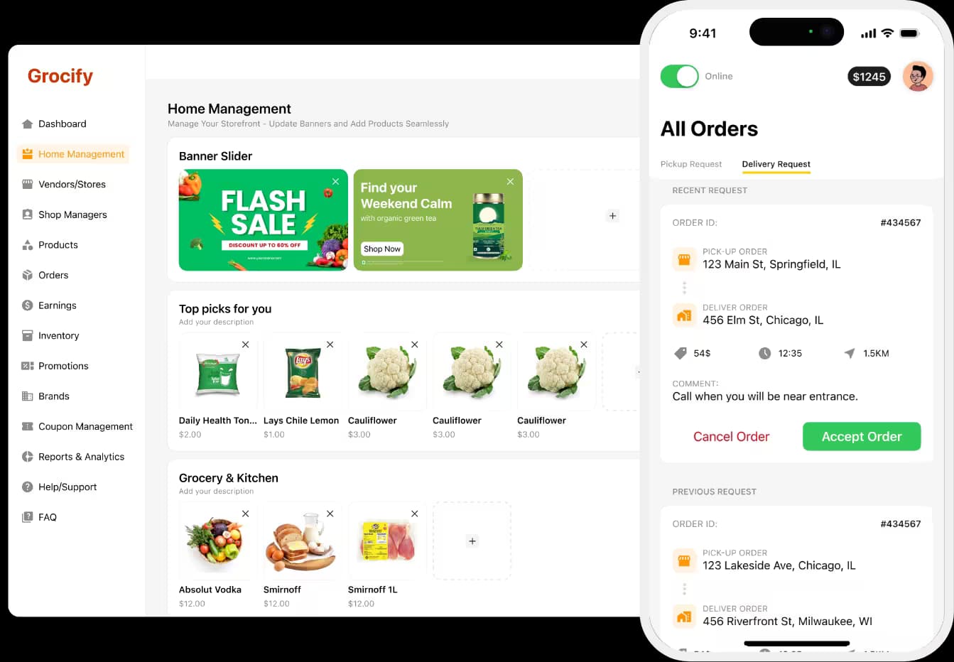 SaaS-based grocery delivery app solutions for every business model