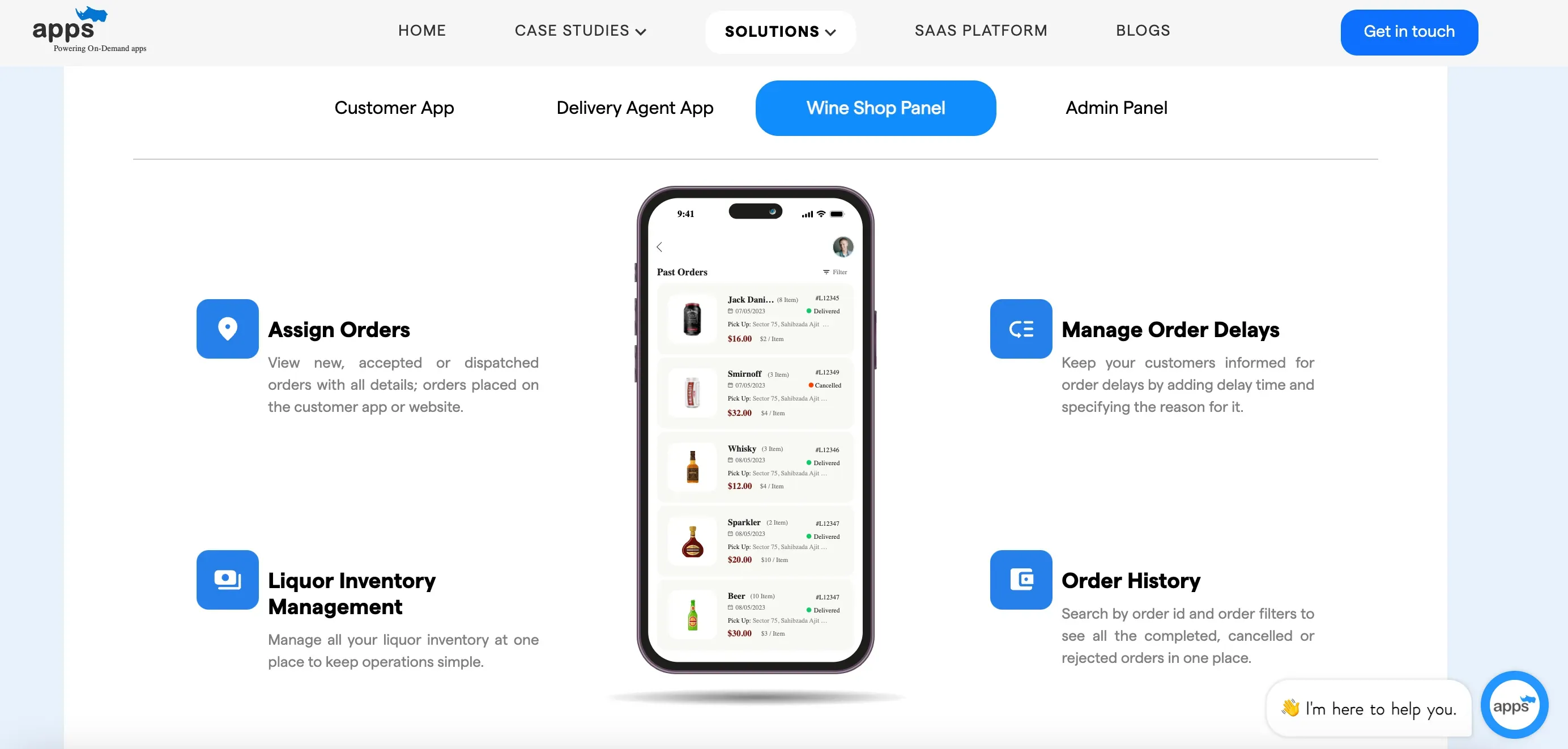 AppsRhino's Delivery App Solution