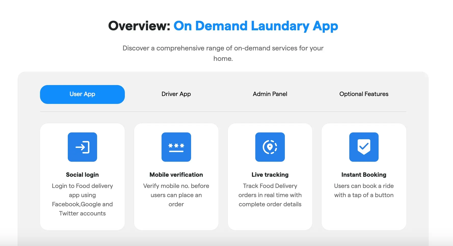 Key Features of an On-Demand Mobile App for Laundry Business