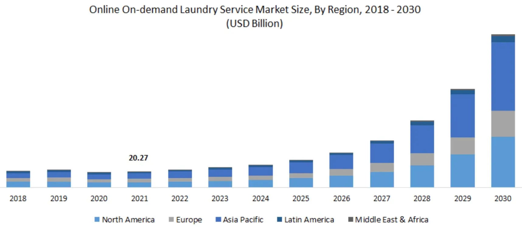 What is the potential for growth for a laundry delivery service?