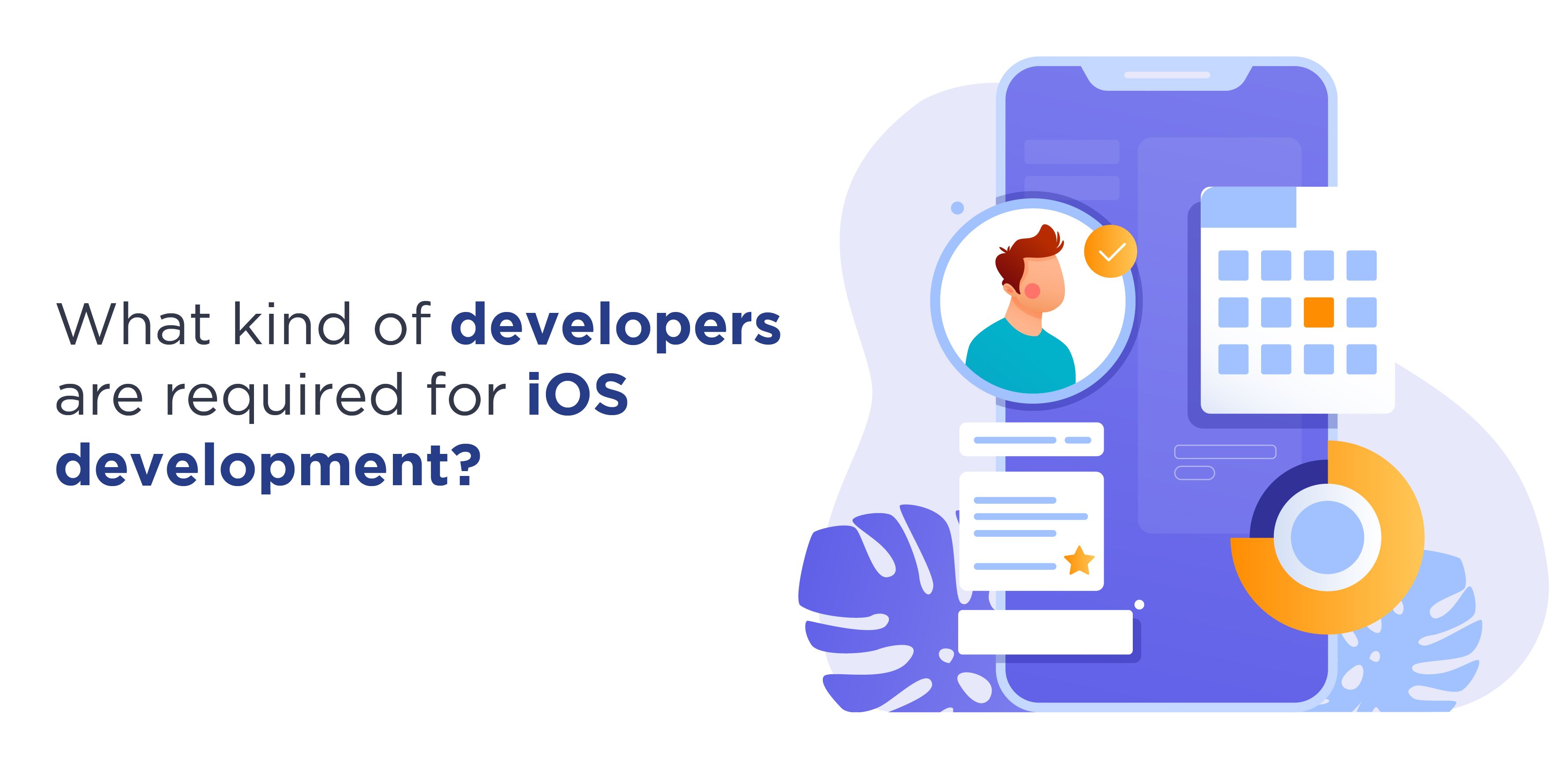 What kind of developers are required for iOS development?