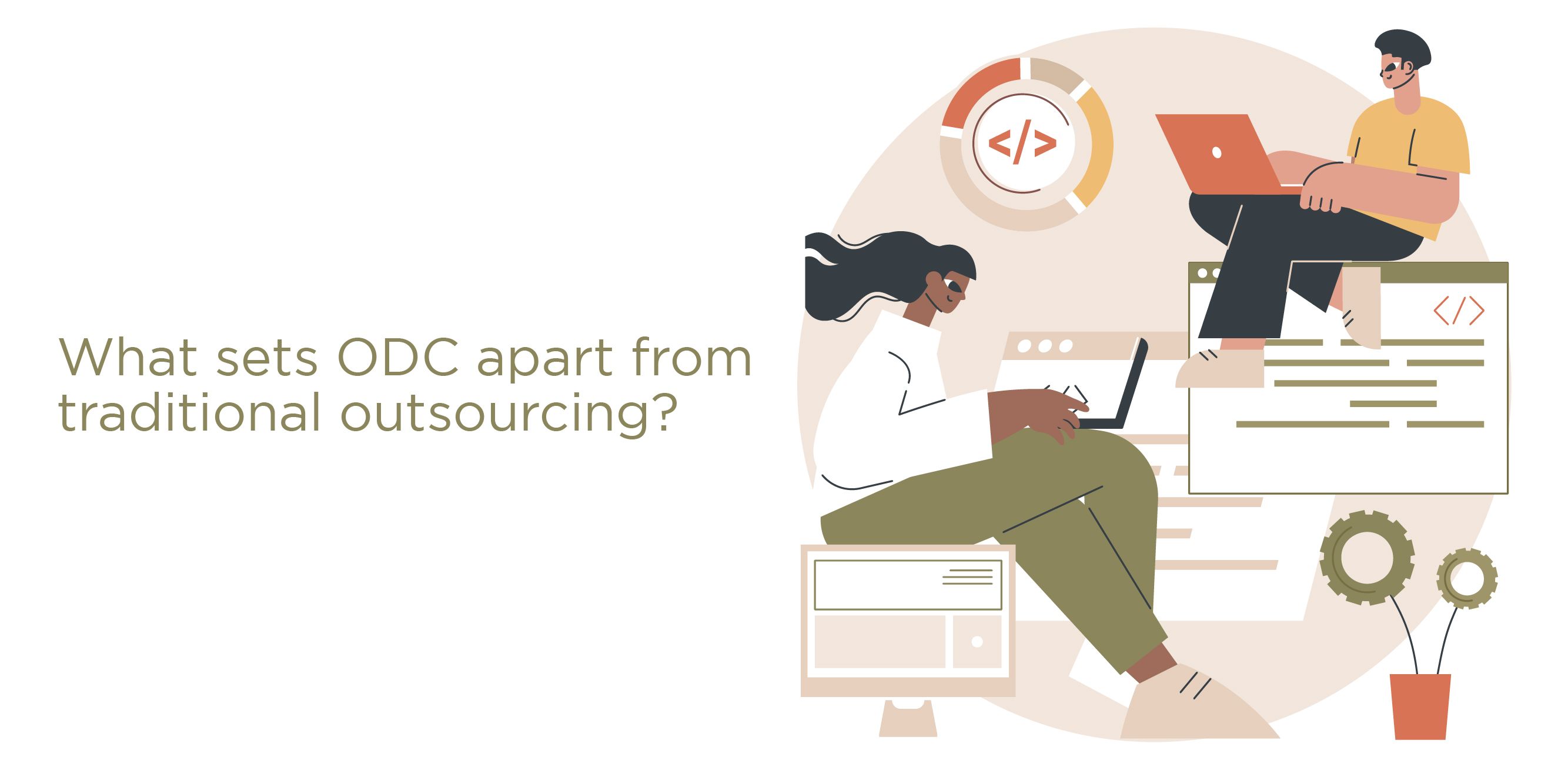 What sets ODC apart from traditional outsourcing?