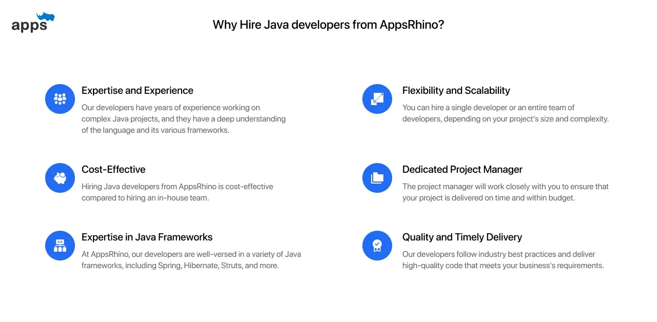 Why hire Java developers from AppsRhino?