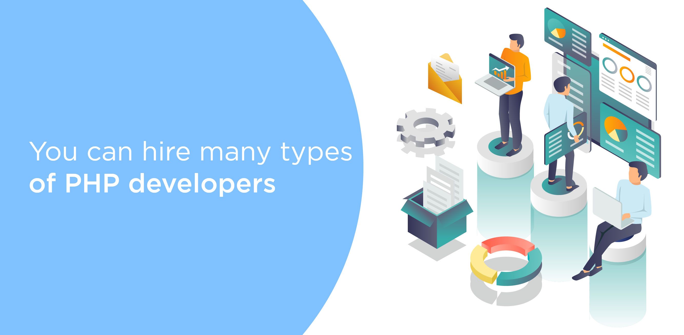 You can hire many types of PHP developers