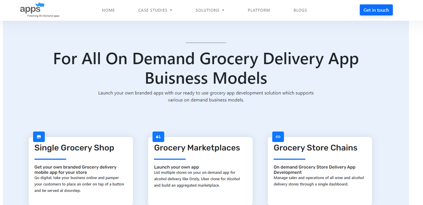 Best Grocery Delivery App development platform