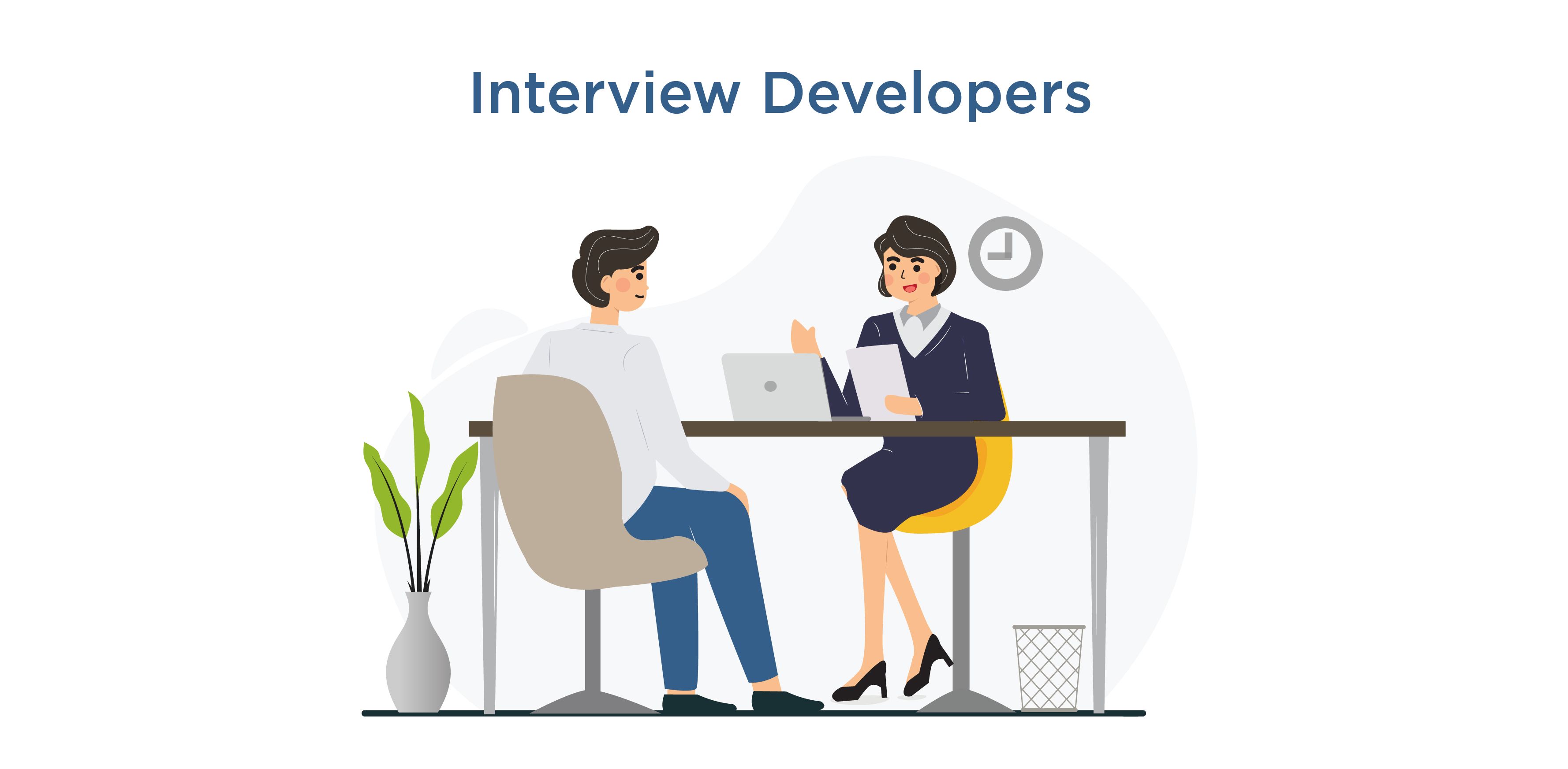 Review applications and interview developers