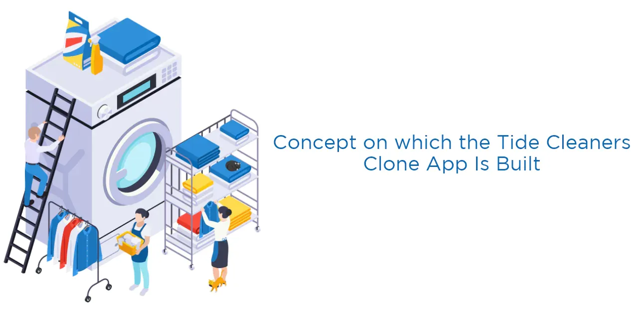 What is the concept on which the Tide cleaners clone app is built? 